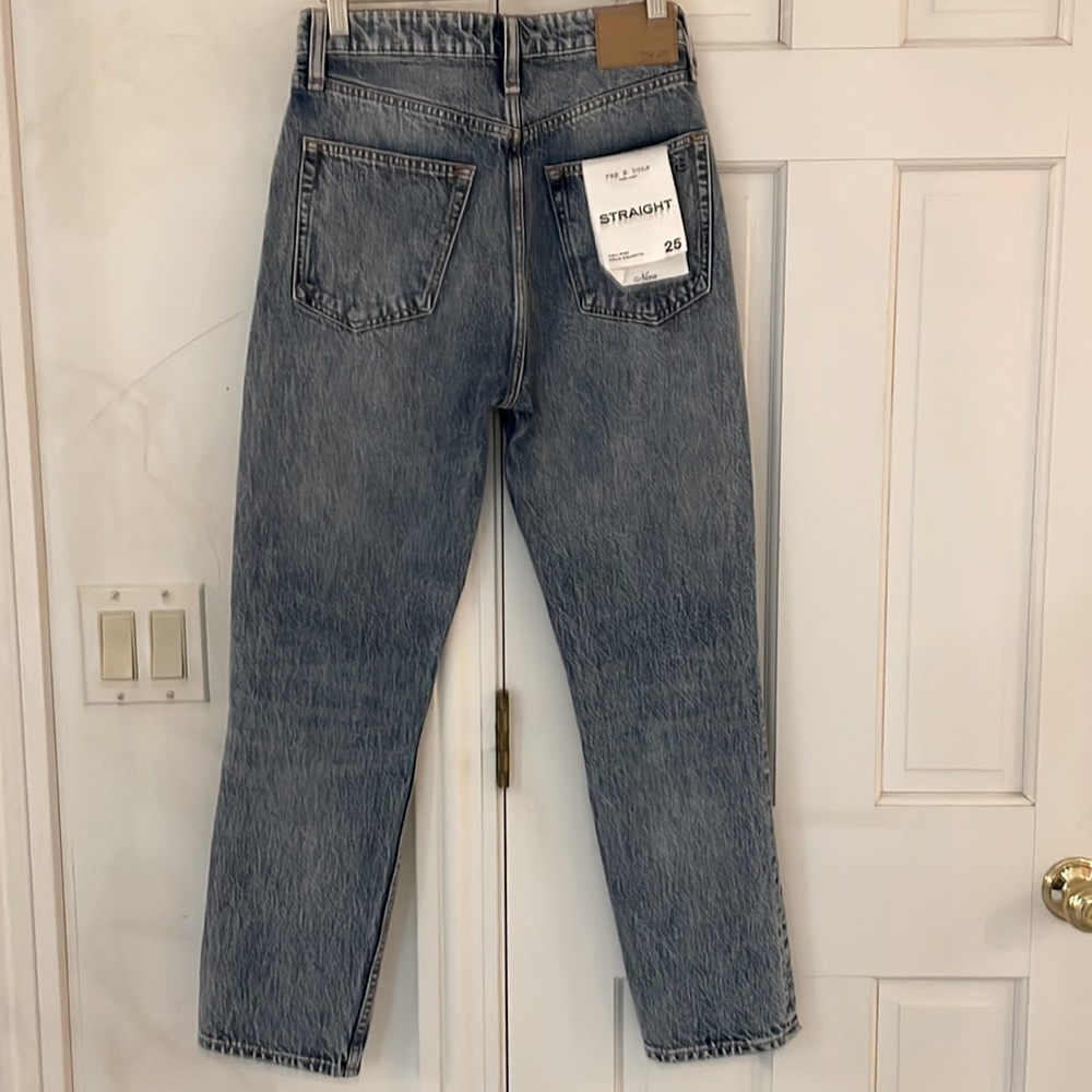 Rag & Bone straight high rise ankle cigarette jeans - Picture 6 of 7